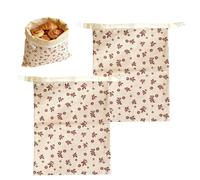 Reusable Bread Bag - Eco-Friendly Safe Portable Large Capacity,Dough Baking Cotton Waxed Bags - for Adults Lovers Families Friends Women