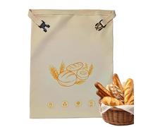 Reusable Bread Bags - Reusable Cotton Seal Storage Pouch - Natural Bread Storage Bags - for Loaf Dough Proofing Home, Produce, Farm, Store, Outdoor, Travel, Camping