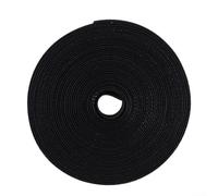 Reusable Cable Management tie for organizing Data Cables, Portable Strap with Strong for Household Wire Management, Hand tearable for Convenience (Black)