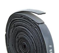 Reusable Cable Ties 1/2" x 6" Self-Gripping Strips Ready to Use Precut Straps for Cable Management and Organizing Cords 50 Pack (Black)