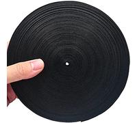 Reusable Cable Ties, 20 m x 1 cm, Free Cut Length, Black Adjustable Fastening Cable Straps, Hook and Loop Securing Strap for Organising Cables, Hoses, Cords