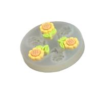 Reusable Cake Decorating Tool 4 Floral Silicone for Candy Making and Flower Designs Flexible Fondant