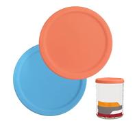 Reusable Can Lids, Pack of 2, Standard Size Pot Lids, Airtight Lid for Food Cans | For Travel, Camping, Office, Lunch Picnic Pantry Meal Preparation Spu