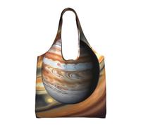 Reusable Canvas Tote Bag, Jupiter Landscape Grocery Bag Shopping Shoulder Bags for Work DIY Festival Present bag