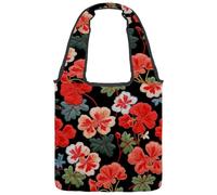 Reusable Canvas Tote Bags, Multi-Purpose Cloth Bags for Grocery Shopping Work Travel - Cute Dogs of Different Breeds Wearing Bow Ties