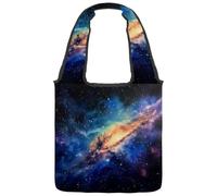 Reusable Canvas Tote Bags, Multi-Purpose Cloth Bags for Grocery Shopping Work Travel - Indian Elephants and Floral Elements Purple