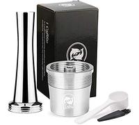 Reusable Capsule Compatible with Illy, Refillable Coffee Capsule for ILLY, Stainless Filter Capsule for ILLY X9 X 8 X7.1 Y5 Y3 Y1.1 Coffee Maker (Capsule + Tamper)