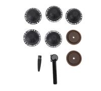 Reusable Capsule Kit for Coffee Machine, DIY Refillable Pods with Spoon, Brush, Eco-Friendly, Silicone Discs (Black)