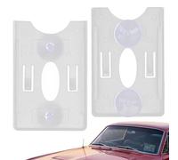 Reusable Car Permit Holder and Transparent Parking Permit Holder, Universal Parking Permit Holders for Car Windscreen for RFID Cards, ID Badge, Parking Pass, Vehicle Window Card Organizer