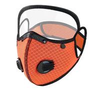 Reusable Carbon Filter Dust Mask with Adjustable Goggles, Dustproof Respirator Mask 5-Layer Filter for Motorcycle Riding Face Covering, Built for Woodworking, Running, Cycling, Mowing Dust