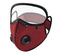 Reusable Carbon Filter Dust Mask with Adjustable Goggles, Dustproof Respirator Mask 5-Layer Filter for Motorcycle Riding Face Covering, Built for Woodworking, Running, Cycling, Mowing Dust