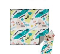 Reusable Cat Swaddle Wrap, Selves Adherent Pet Wraps, Grooming Wrap Bag, Calming Cat Wraps with Adherent Cat Grooming Wrap 21.65x21.65 Inches for Easy Pet Care (1 Piece)