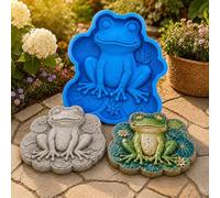 Reusable Cement Casting Mould Stepping Stones for Garden #B | Multiple use path plates casting mould with mermaid and fantasy motifs, easy to use for yard, flower bed, walkway