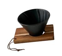 Reusable Ceramic Coffee Filter Holder Porcelain Pour Over Dripper Cone Reusable Dripper for Office and Outdoor Adventures