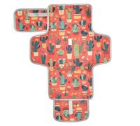 Reusable Changing pad Covers with Tissue Pocket Diaper Changing pad Portable Lightweight & Foldable Changing Station Red Nation Tribe Cactus