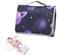Reusable Changing pad Covers with Tissue Pocket Space Planet Colorful Diaper mat Changing pad Lightweight & Foldable Changing cambiadores de pa?ales para Bebes