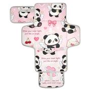 Reusable Changing pad Covers with Tissue Pocket Waterproof Pads for Baby Infant Travel Station Kit Cute Cartoon Angel Panda