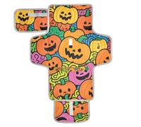 Reusable Changing pad for Baby with Tissue Pocket Changing pad for Changing Table with Built-in Pillow Pumpkin Doodle Art