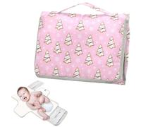 Reusable Changing pad with Tissue Pocket Festive Holiday Cookie Snowflakes Diaper Changing pad Travel with Built-in Pillow cambiadores de pa?ales para Bebes
