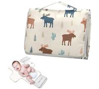 Reusable Changing Pads with Tissue Pocket Funny Wildlife Moose Diaper mat Changing pad with Built-in Pillow cambiador de pa?ales para Bebes