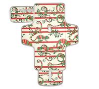 Reusable Changing Table pad with Tissue Pocket Diaper mat Changing pad Travel for Newborns Girl & Boy Red and Green Playful Chameleon Christmas