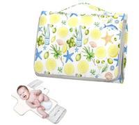 Reusable Changing Table pad with Tissue Pocket Italian European Summer Preppy Diaper Changing pad Travel for Moms, Dads cambiadores de pa?ales para Bebes