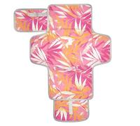 Reusable Changing Table pad with Tissue Pocket Portable Baby Changing pad Lightweight & Foldable Changing Station Pink Gold Leaf
