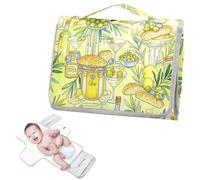 Reusable Changing Table pad with Tissue Pocket Summer Green Olive Cocktail Portable Baby Changing pad Infant Travel Station Kit cambiadores de pa?ales para Bebes