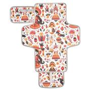 Reusable Changing Table Pads with Tissue Pocket Changing Pads for Changing Table Lightweight & Foldable Changing Station Red Tribe Girl