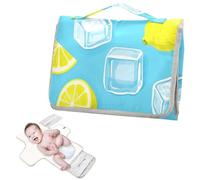 Reusable Changing Table Pads with Tissue Pocket Summer Blue Ice Lemon Diaper Changing pad Travel for Moms, Dads cambiadores de pa?ales para Bebes