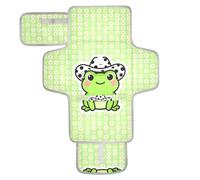 Reusable Changing Table Pads with Tissue Pocket Waterproof Changing Mat for Newborns Girl & Boy Cute Cowboy Frog Daisy