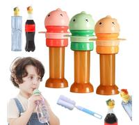 Reusable Children Beverage Water Bottle Straw Lid, Water Bottle Straw Cover, Water Bottle Spout Adapter for Kids, Portable Spill Proof Silicone Water Bottle Straw Cap for Children Adults (3PCS)
