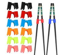 Reusable Chopstick Helper - Non-Slip 12X Chopstick Training Helpers | Training Chopsticks Hinges Connector Training Chopstick Learning for Adults Colorful Replaceable Chopstick Practice Tools for ADU