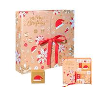 Reusable | Christmas Countdown Calendar Box with 24 Compartments for Children | Storage Box for Windowsill Desk | For Sweets Chocolate
