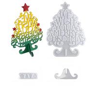 Reusable Christmas Tree Home Decorating Molds Easy Releasing Design Suitable for Ornament Making and Festival Christmas Ornament Mold