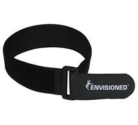 Reusable Cinch Straps 3" x 12" - 6 Pack, Multipurpose Strong Gripping, Quality Hook and Loop Securing Straps (Black)