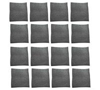 Reusable Cleaning Cloths Black 8 Pack - Biodegradable Swedish Dishcloth Odour Resistant Cellulose Sponge for Counters Dish Rags 15x15cm(16 PACK)