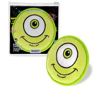 Reusable Cleansing Pad Monsters Inc Mike Green Soft Face Cloth | Pixar Mike Character Soft 100% Polyester Face Cloth with a Resealable Pouch, Officially Licensed, Mad Beauty