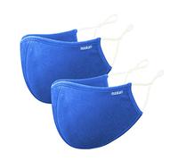 Reusable Cloth Face Covering | Washable | Anti Dust | Breathable Fabrics | Adjustable Earloops | Ideal for all Activities | (2 Masks, Royal Blue (Small, Advanced Pro))