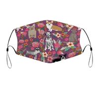 Reusable Cloth Face Mask,Bernese Mountain Dog Dog Love Adult Washable Face Cover With Adjustable Earloops Nose Wire