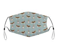 Reusable Cloth Face Mask,Irish Terrier Floral Dog Black Adult Washable Face Cover With Adjustable Earloops Nose Wire