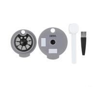 Reusable Coffee Capsule for Tassimo Machines - 12g Capacity Refillable Pod with Lids Spoon Brush - Grey Plastic Eco Friendly T Disc Alternative for Home Brewing