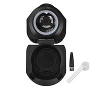 Reusable Coffee Capsule Holder,Integrated Flip Design Reusable Capsules Coffee Maker Accessory,Coffee Supplies,Reusable Capsule Adapter for Dolce Gusto Machine,3.1 X 2.5 X 1.6inch