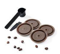 Reusable Coffee Capsule Lid for Original VertuolineCoffee Pod BENFUCHEN Food Grade Silicone Caps Reusable and Refillable Filter Compatible with N Espresso VertuoCapsules, 4 Lids