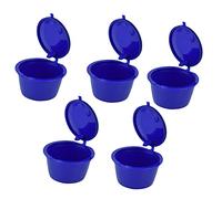 Reusable Coffee Capsules for Coffee Maker, Set of 5 with Measuring Spoon, Easy to Use and Operate, Suitable for Home and Coffee Shop Use (Royal Blue)