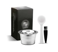 Reusable Coffee Capsules Refillable Stainless Steel Multi-System Compatible Pod for Cafissimo, ALDI Expressi, Caffitaly,