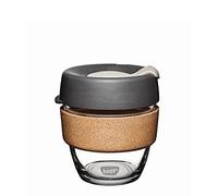 Reusable Coffee Cup - Brew Tempered Glass and Natural Cork, S 8oz/227ml