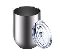 Reusable Coffee Cup, Insulated Travel Mug Vacuum Stainless Steel with Spill Proof Lid, Great for Hot & Cold Drinks - Coffee, Tea, Milk and Wine,12oz/340ml