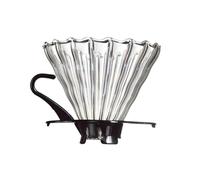 Reusable Coffee Drip Glass Pouring Coffee Filter Pour Over Barista Coffee Brewing Cup V02 Cafe Funnel Filter Cup 1-4 Cups