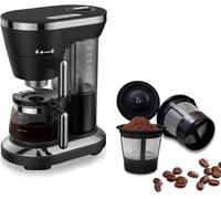 Reusable Coffee Filter Pods - 3 Pack Refillable K-Cup Compatible with Most Single-Serve Brewers - Universal Fit, Eco-Friendly, BPA-Free, Dishwasher Safe Mesh Coffee Capsules for Ground Coffee